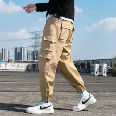 pantalon beige cargo surdimensionné